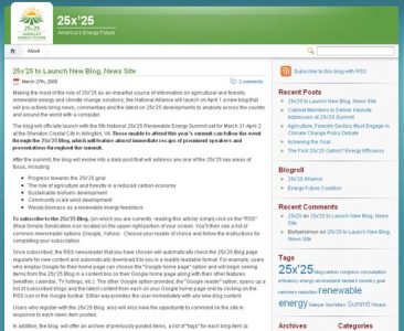 25x'25 Launches New Blog Image